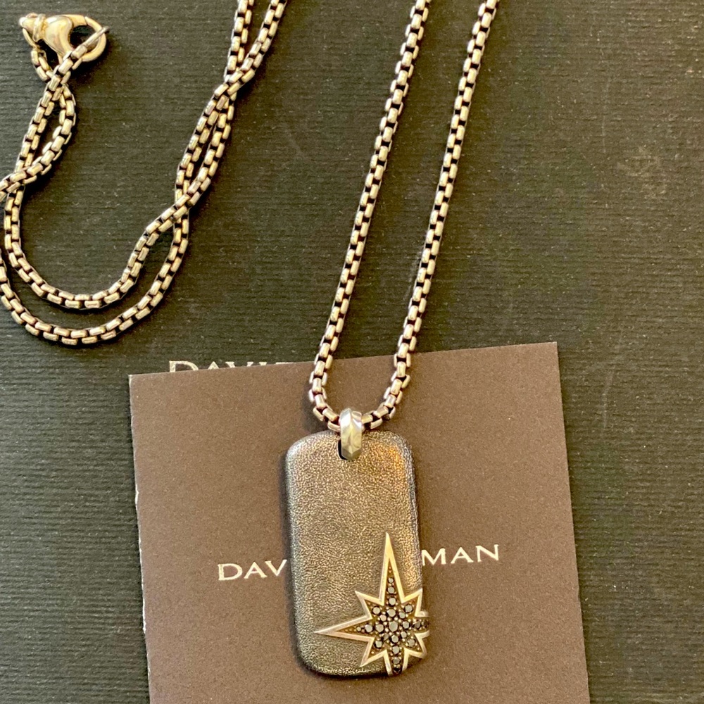 SALE ❤️ DAVID YURMAN STAR NECKLACE WITH DIAMONDS